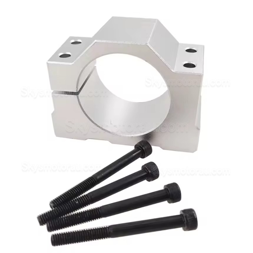 65mm/80mm/100mm/125mm Aluminum Clamp Holder / CNC Spindle Motor Bracket Seat OSP001705